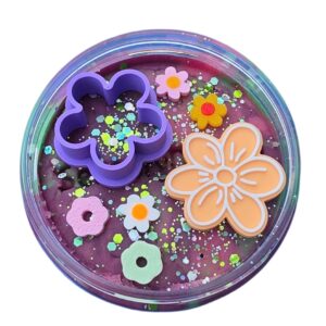 Sensory Dough Flower Power met glitters en bloemetjes