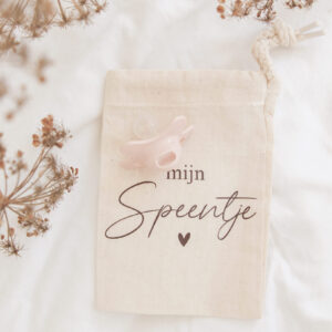 Leuk met Letters Bewaarzakje Mijn Speentje