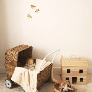 Gentil Coquelicot Trio Vergulde Libellen